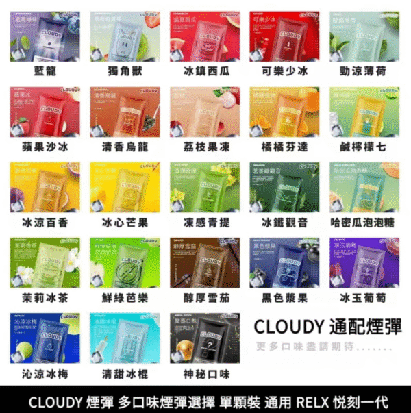 cloudyｍ月客 拋棄式 主機 加熱煙 小油 大菸 空彈 空倉