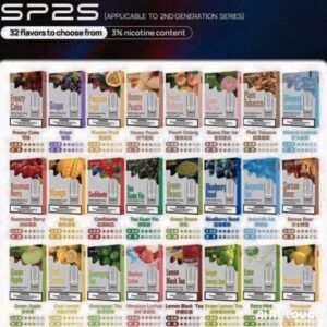 SP2S 煙彈拋棄式設計，3 入裝，適配悅刻主機，穩定導油、口感細膩，即插即用